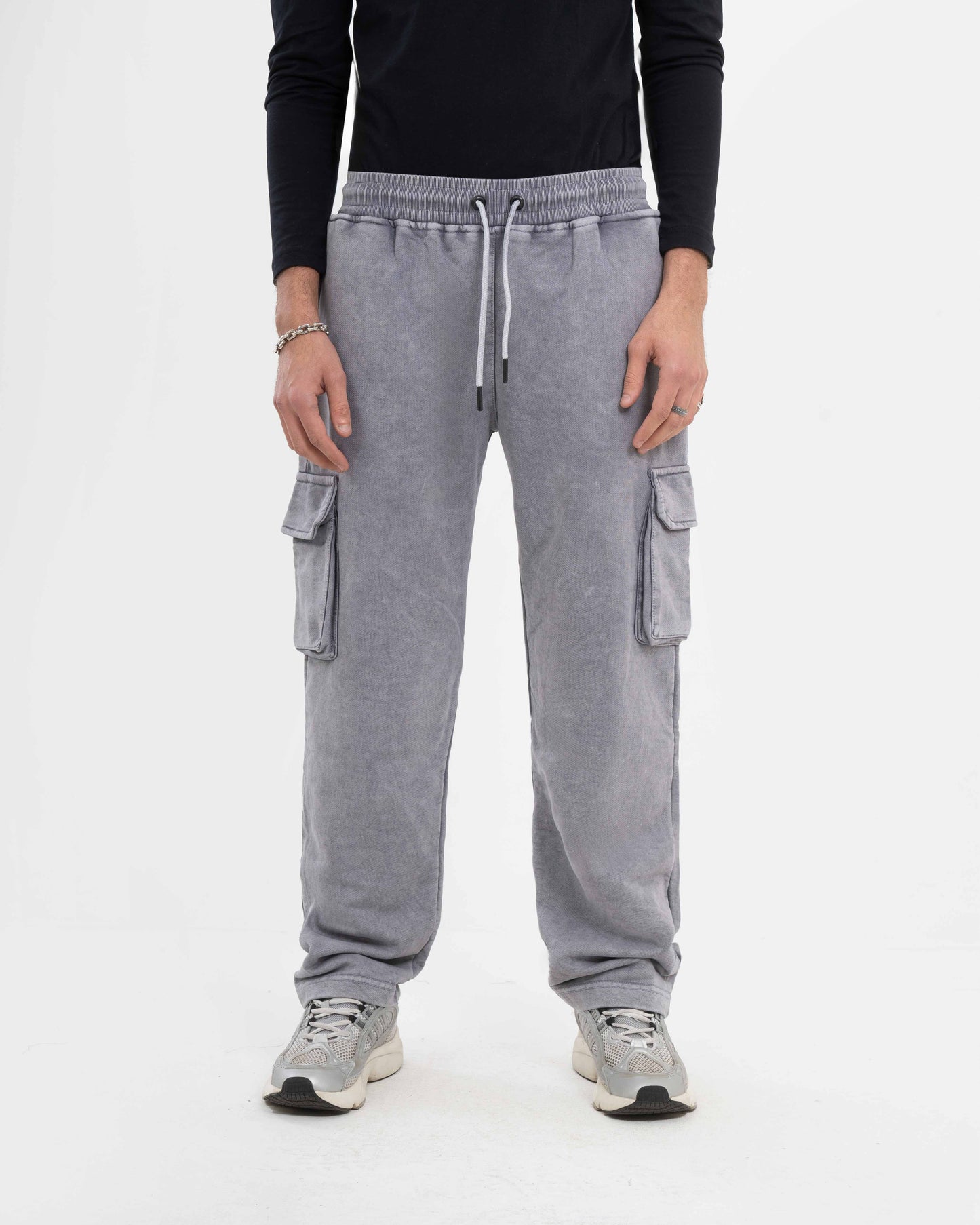 WIDE LEG PANTS WASHED