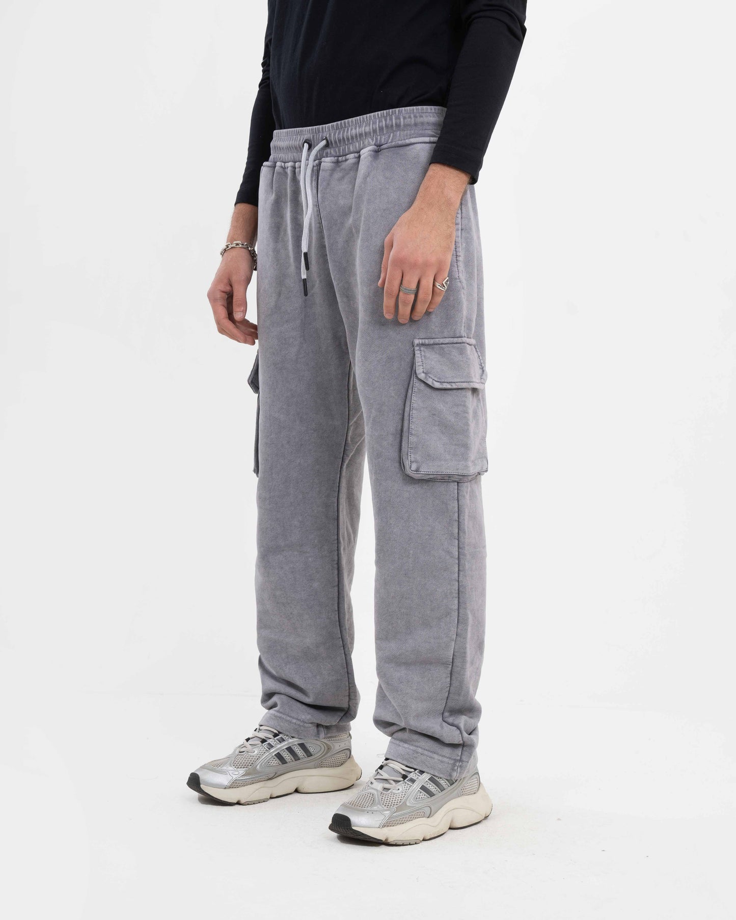 WIDE LEG PANTS WASHED