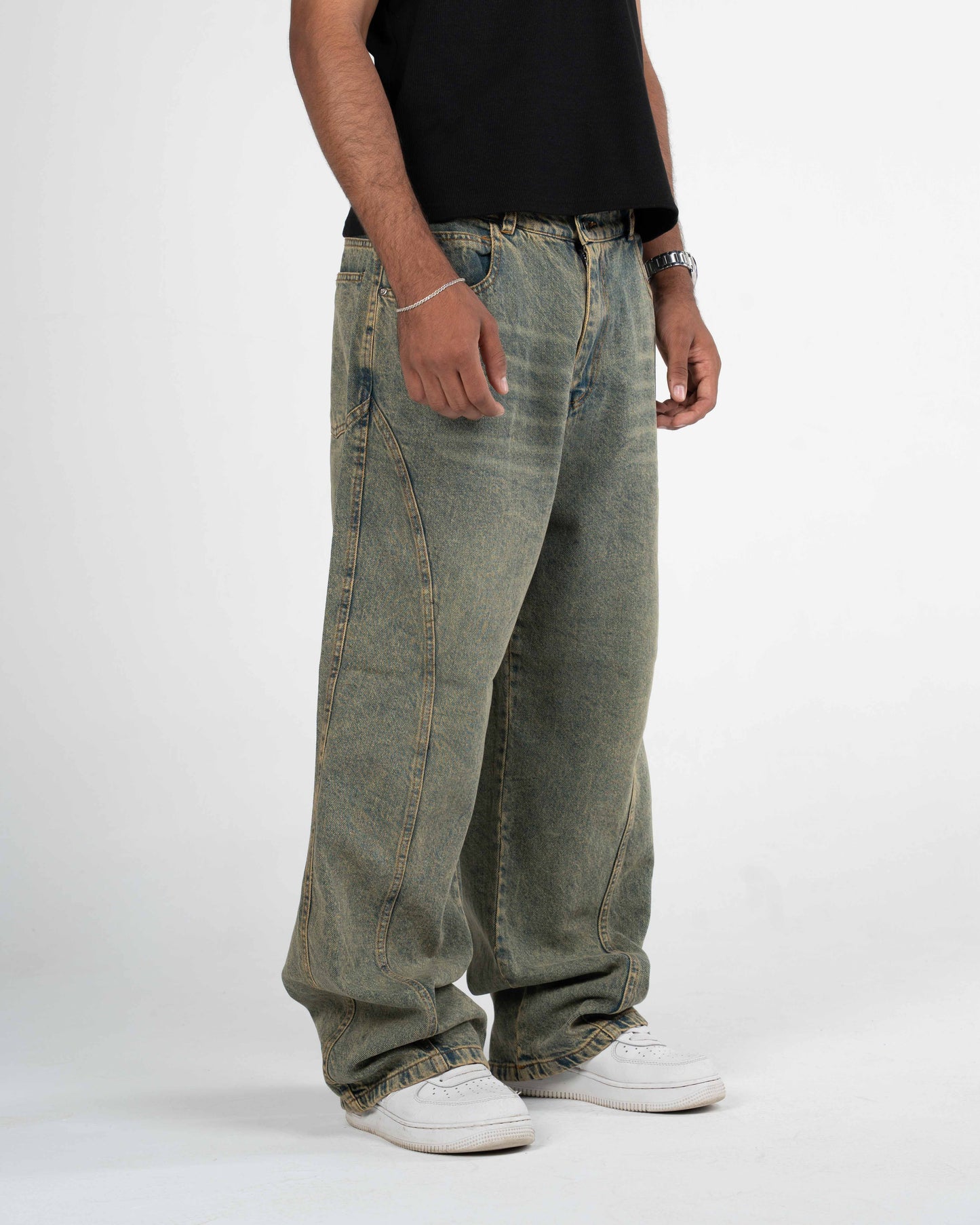 DENIM Faded Blue with Green Undertones