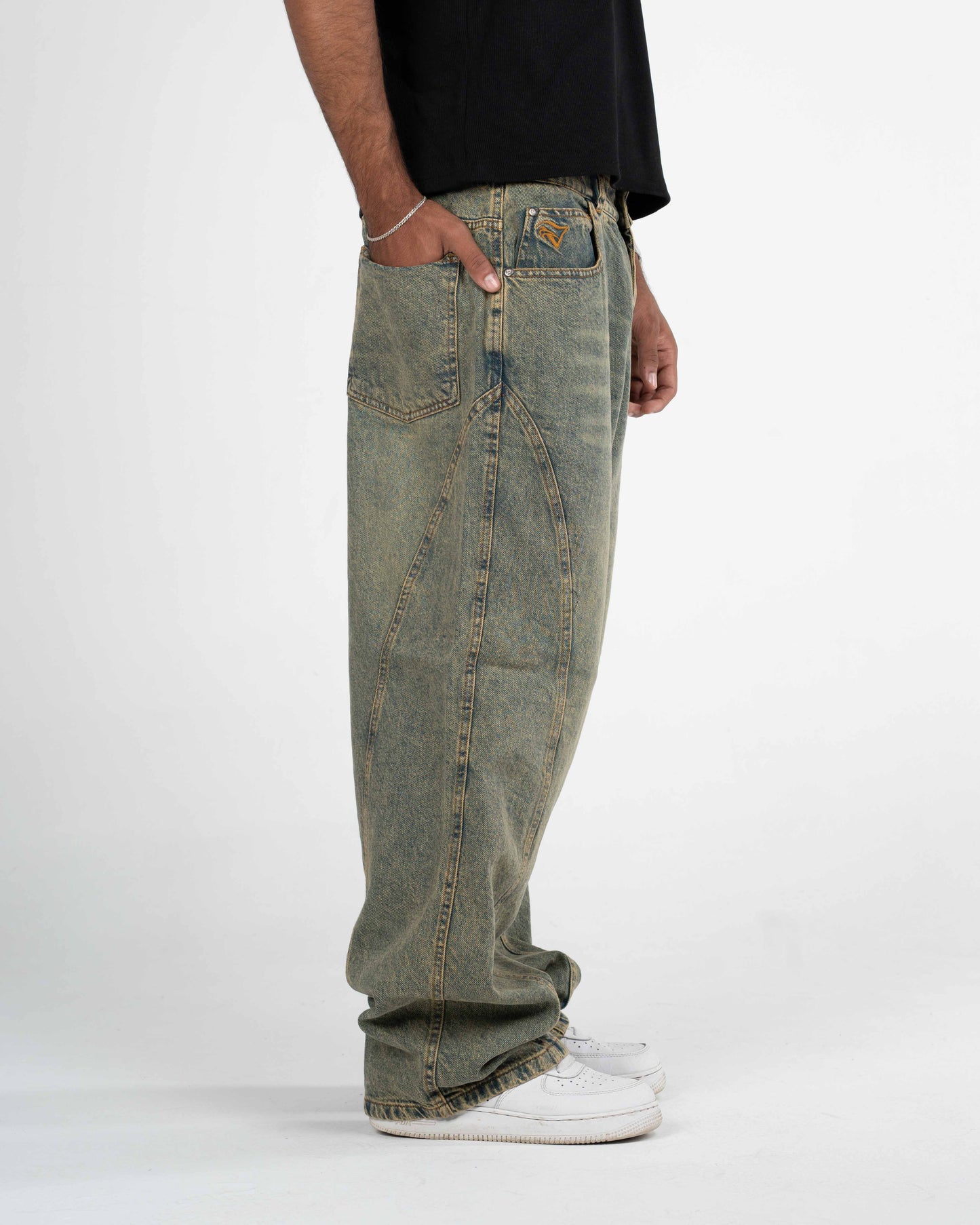 DENIM Faded Blue with Green Undertones