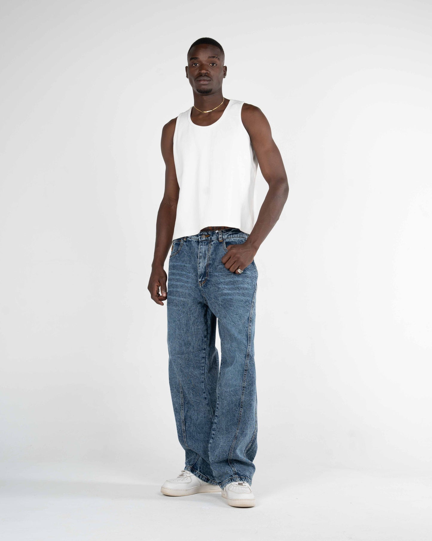 DENIM Mid Washed Blue