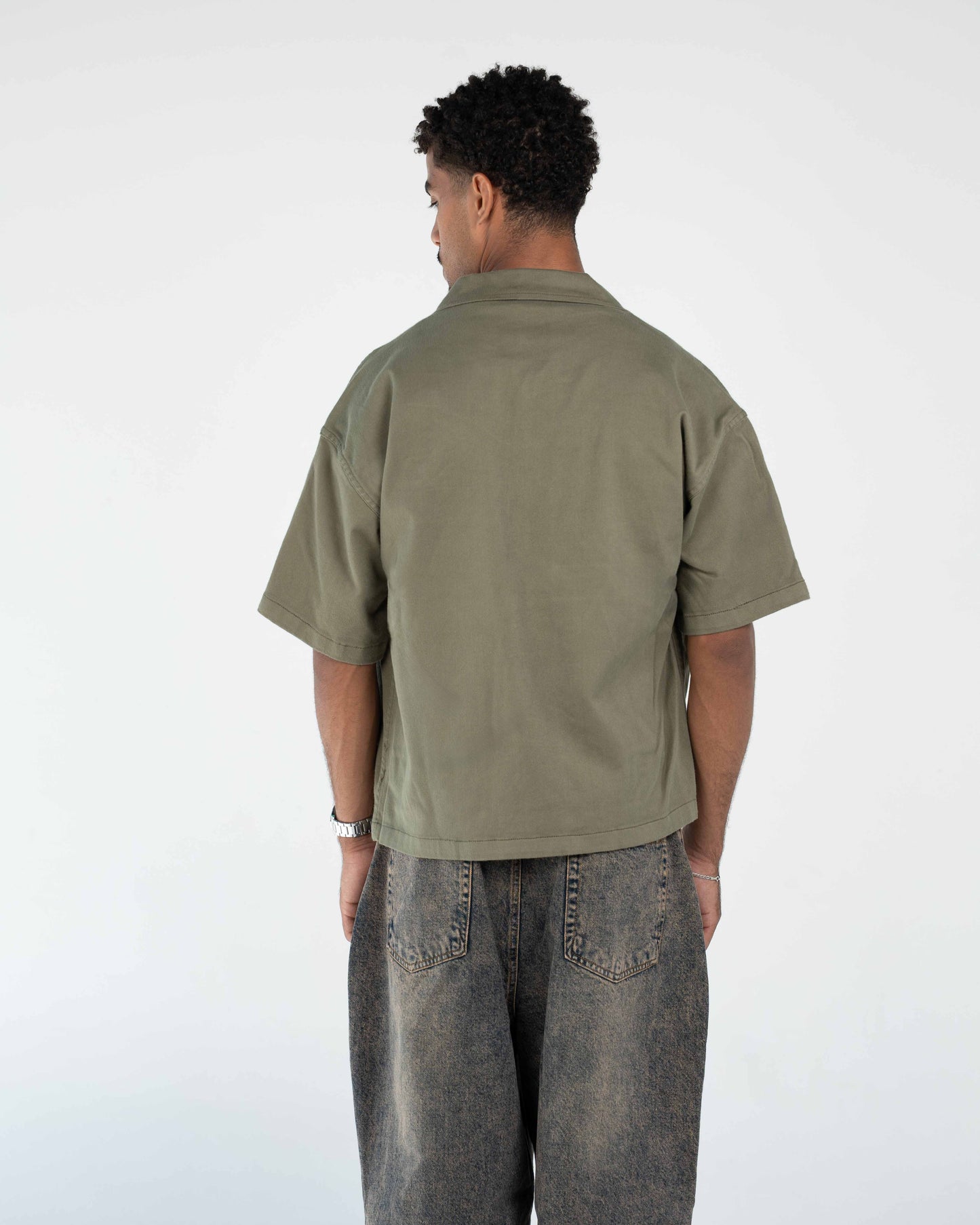 GABARDINE SHIRT(3 POCKET)