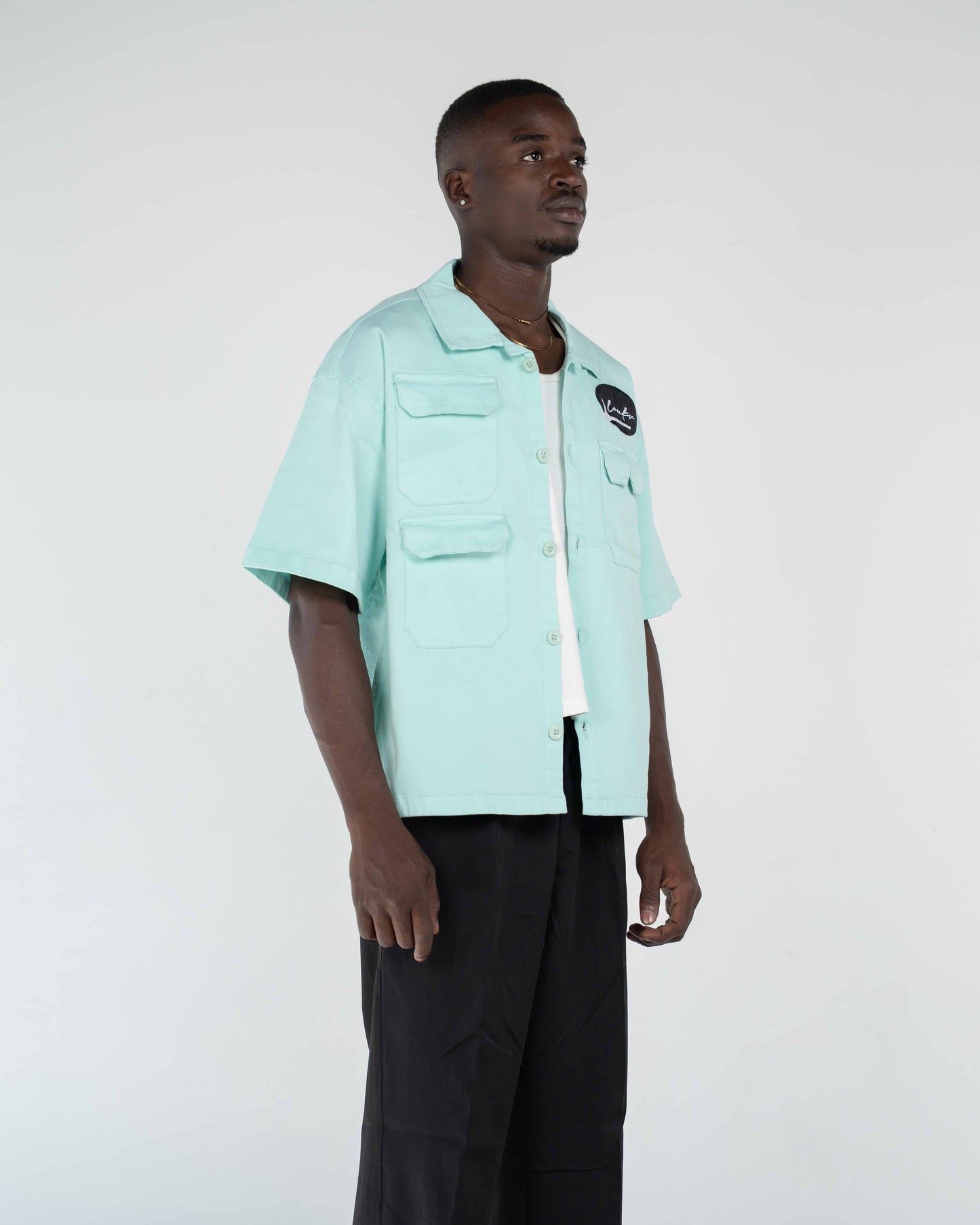 GABARDINE SHIRT(3 POCKET)