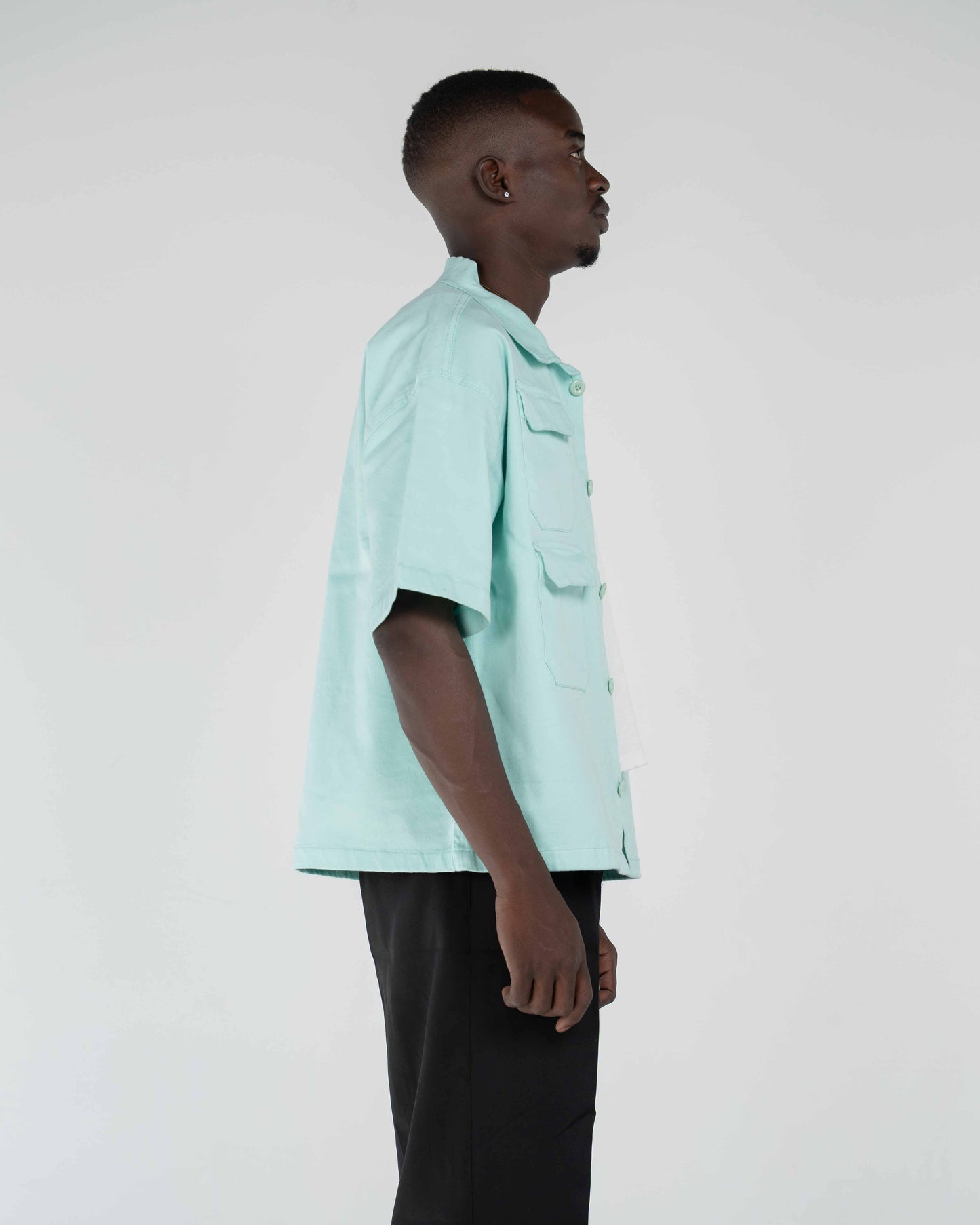 GABARDINE SHIRT(3 POCKET)