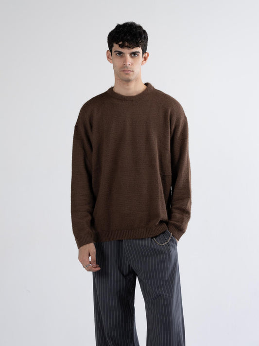 brown Knitwear round