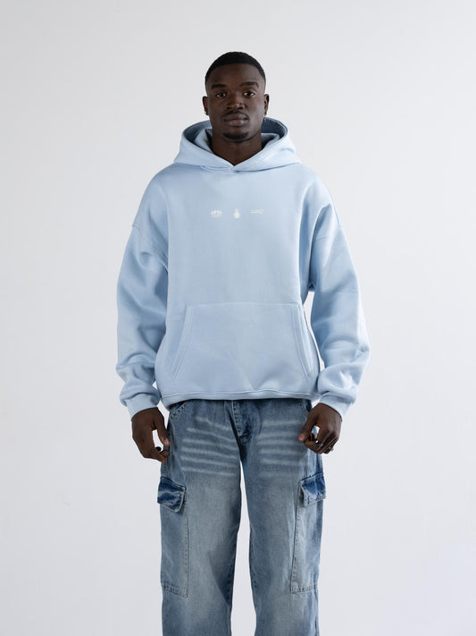 lead to Cairo Hoodie baby blue