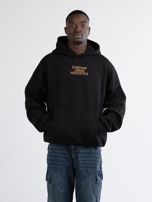 with love hoodie black