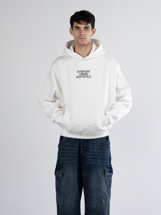 White Hoodie with love