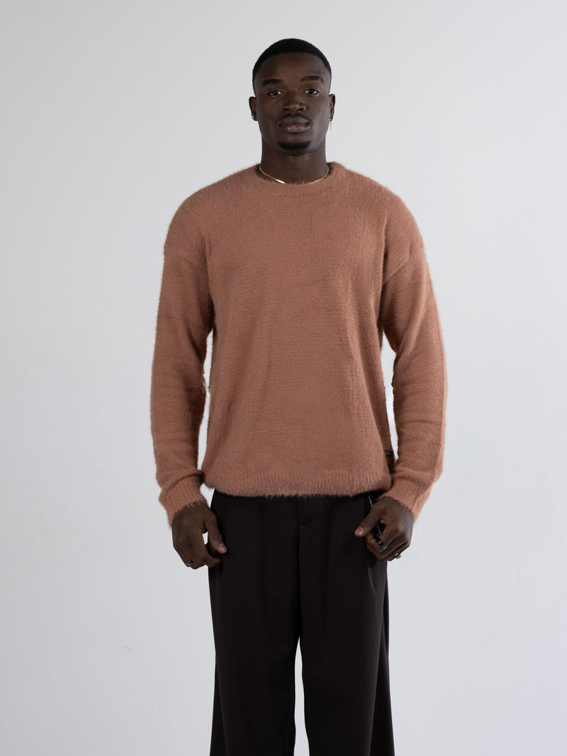 Mohair Knitwear-light brown