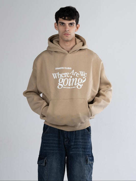 Hoodie Drmers club beige