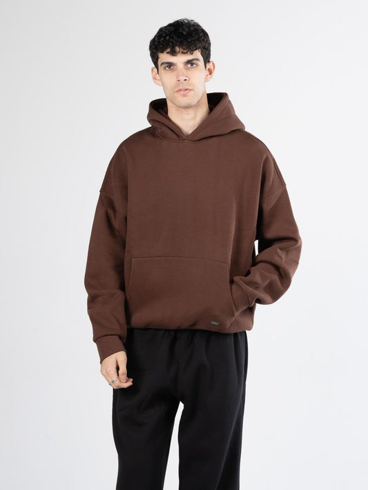 Basic Hoodie-brown