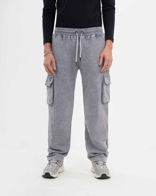 WIDE LEG PANTS WASHED