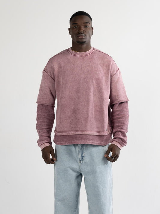 Crew neck washed-green